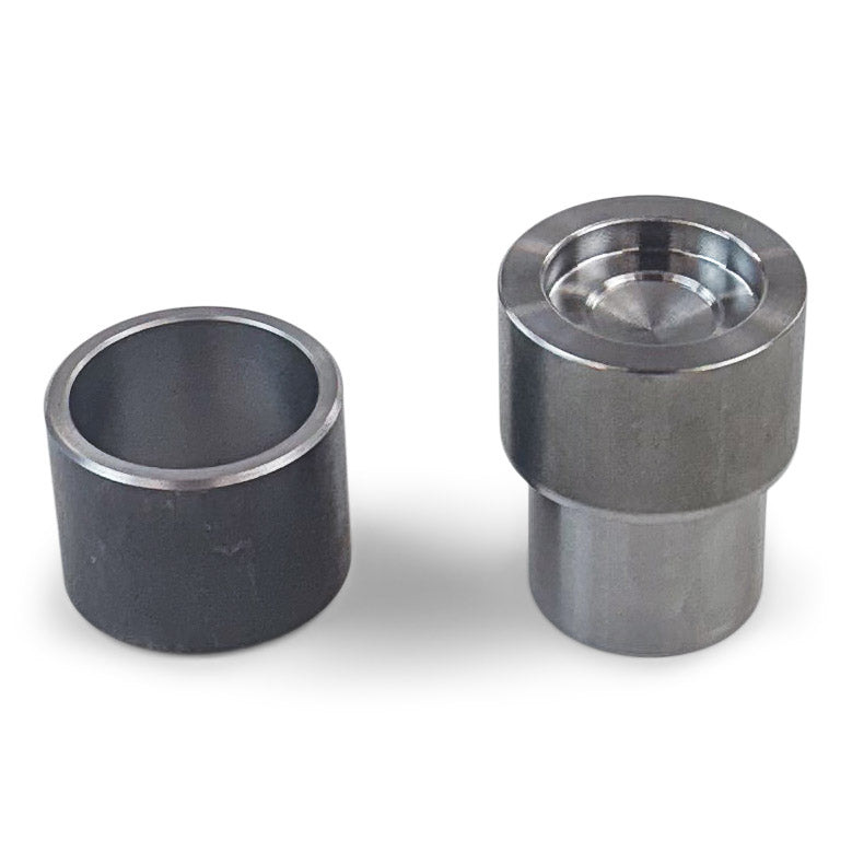 Metal bushing and adapter kit for off-road vehicle suspension upgrades