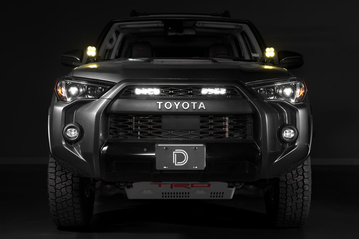 Diode Dynamics SS6 SAE/DOT LED lightbar kit for 2014-2024 Toyota 4Runner – lit
