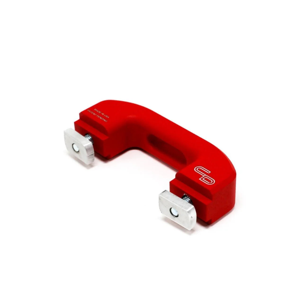 Red overlanding accessory mounting bracket with bolts for Toyota Tacoma or 4Runner