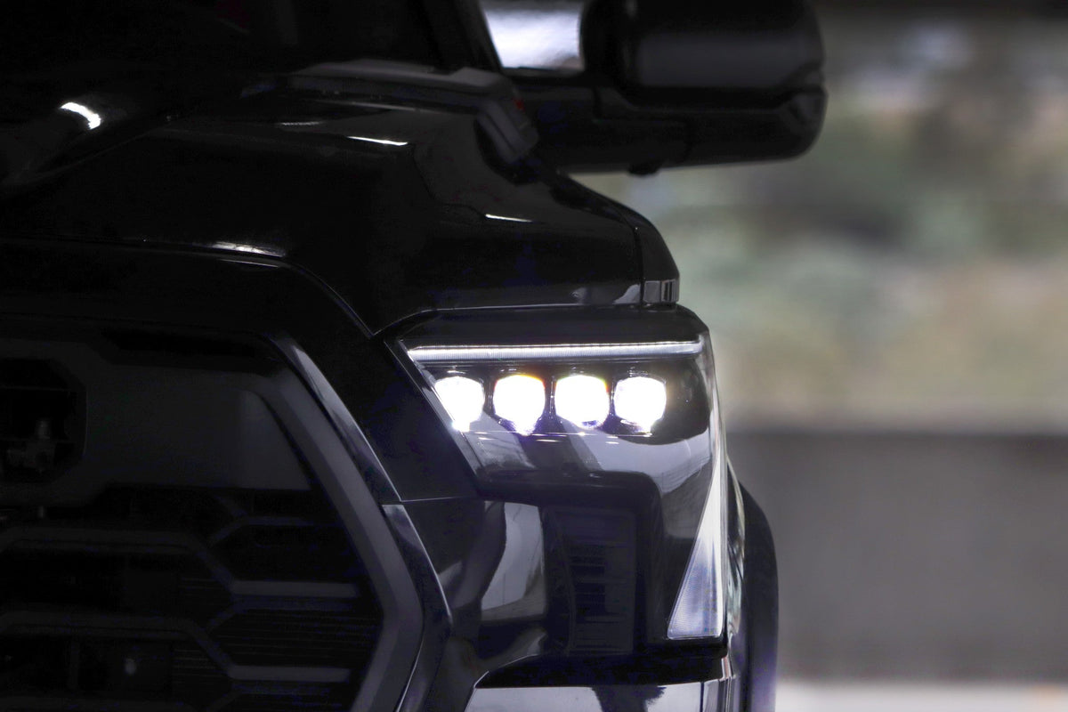 AlphaRex NOVA-Series LED Projector Headlights for Toyota Tundra / Toyota Sequoia - Alpha-Black