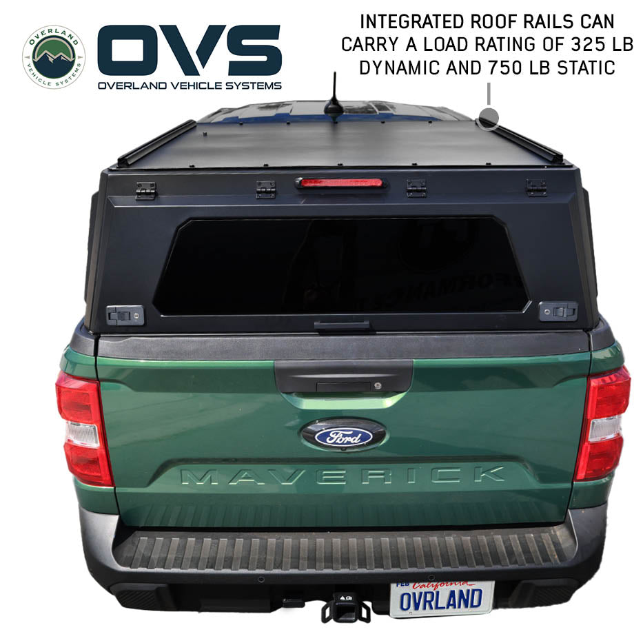 OVS Expedition PRO+ truck cap with full windows for 2022-2027 Ford Maverick - view 7
