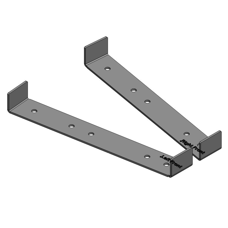 Jeep Wrangler Frame Bracket Location Templates (1997-2006, TJ)