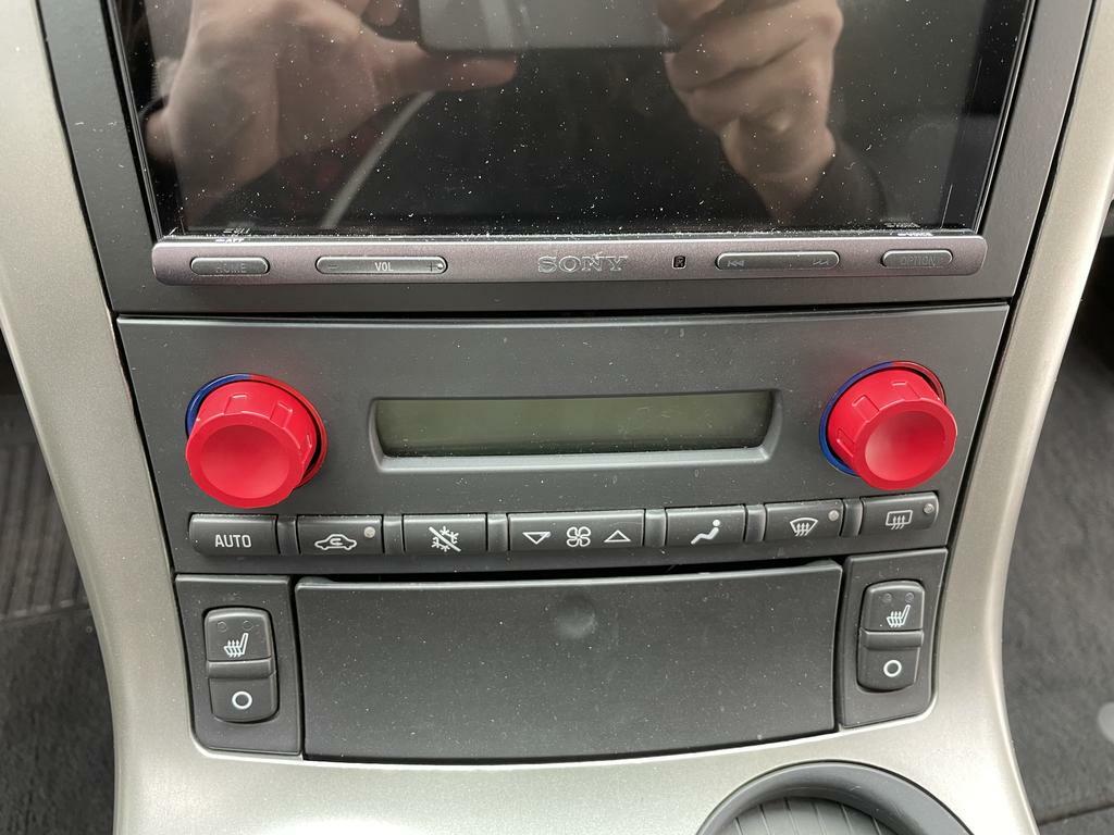 Climate Knobs (C6 Corvette) - RED