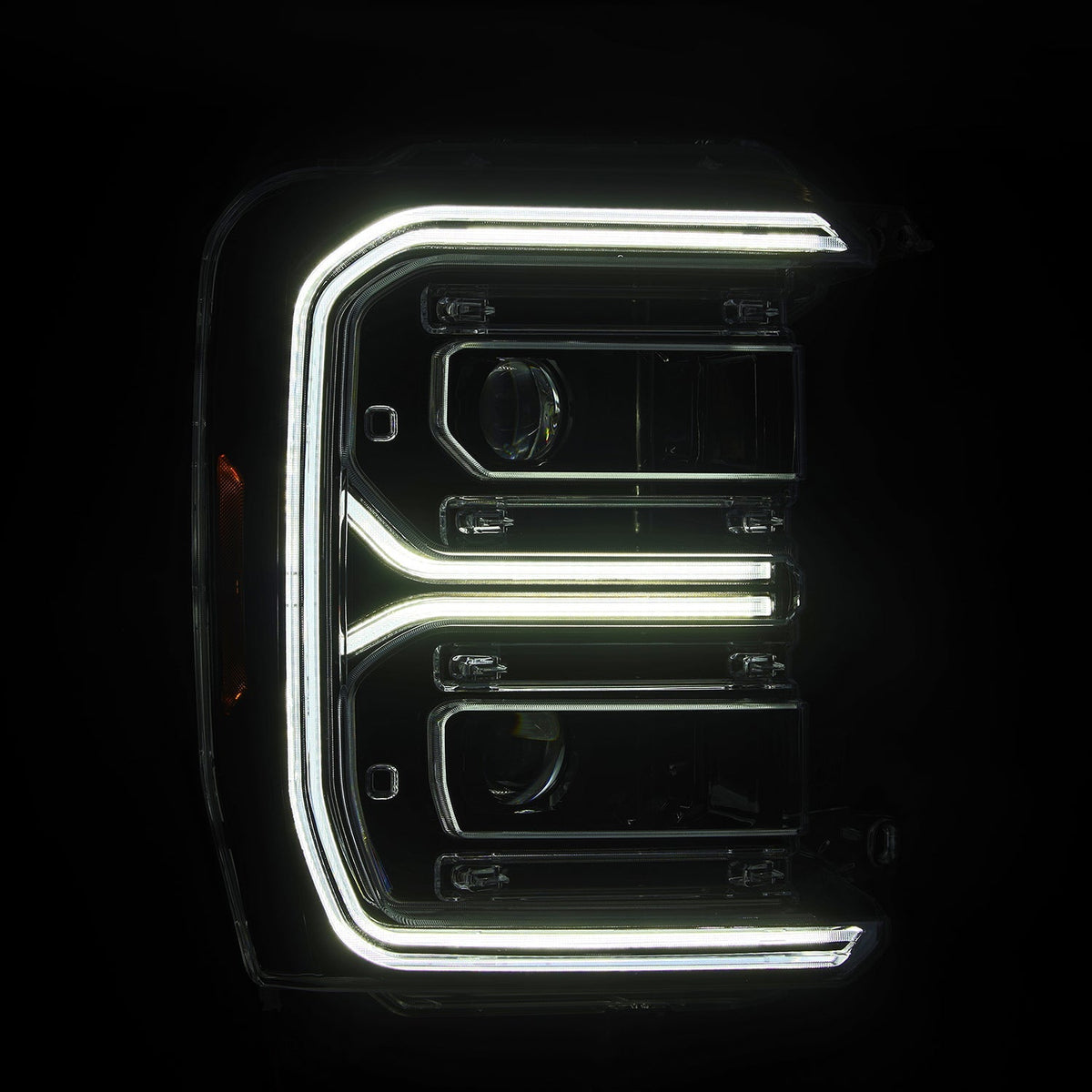 AlphaRex LUXX-Series LED Projector Headlights for Ford Super Duty - Alpha-Black