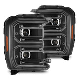 AlphaRex LUXX-Series LED Projector Headlights for Ford Super Duty - Black