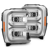 AlphaRex LUXX-Series LED Projector Headlights for Ford Super Duty - Chrome