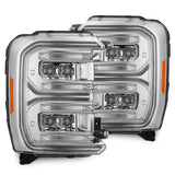 AlphaRex NOVA-Series LED Projector Headlights for Ford Super Duty - Chrome