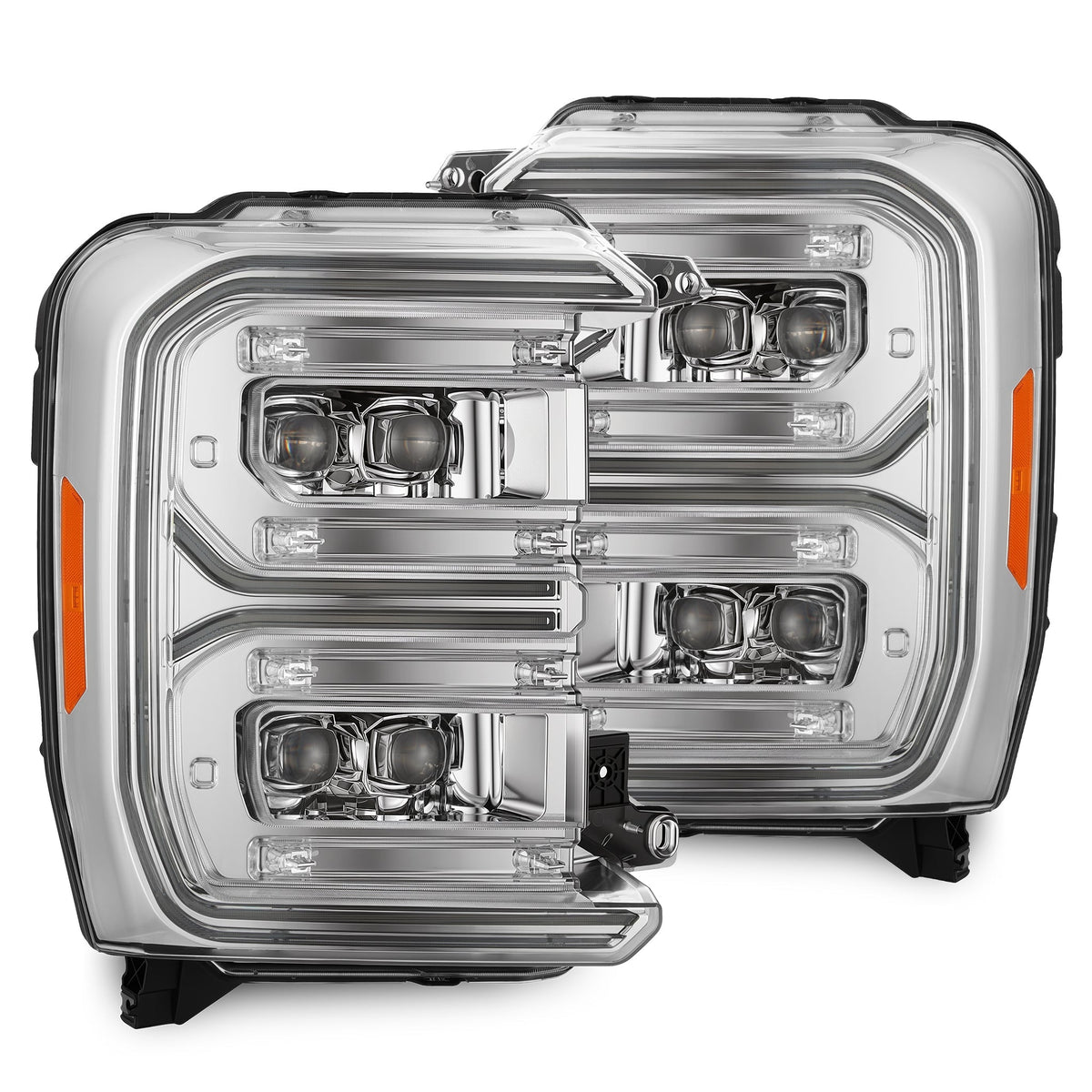 AlphaRex NOVA-Series LED Projector Headlights for Ford Super Duty - Chrome