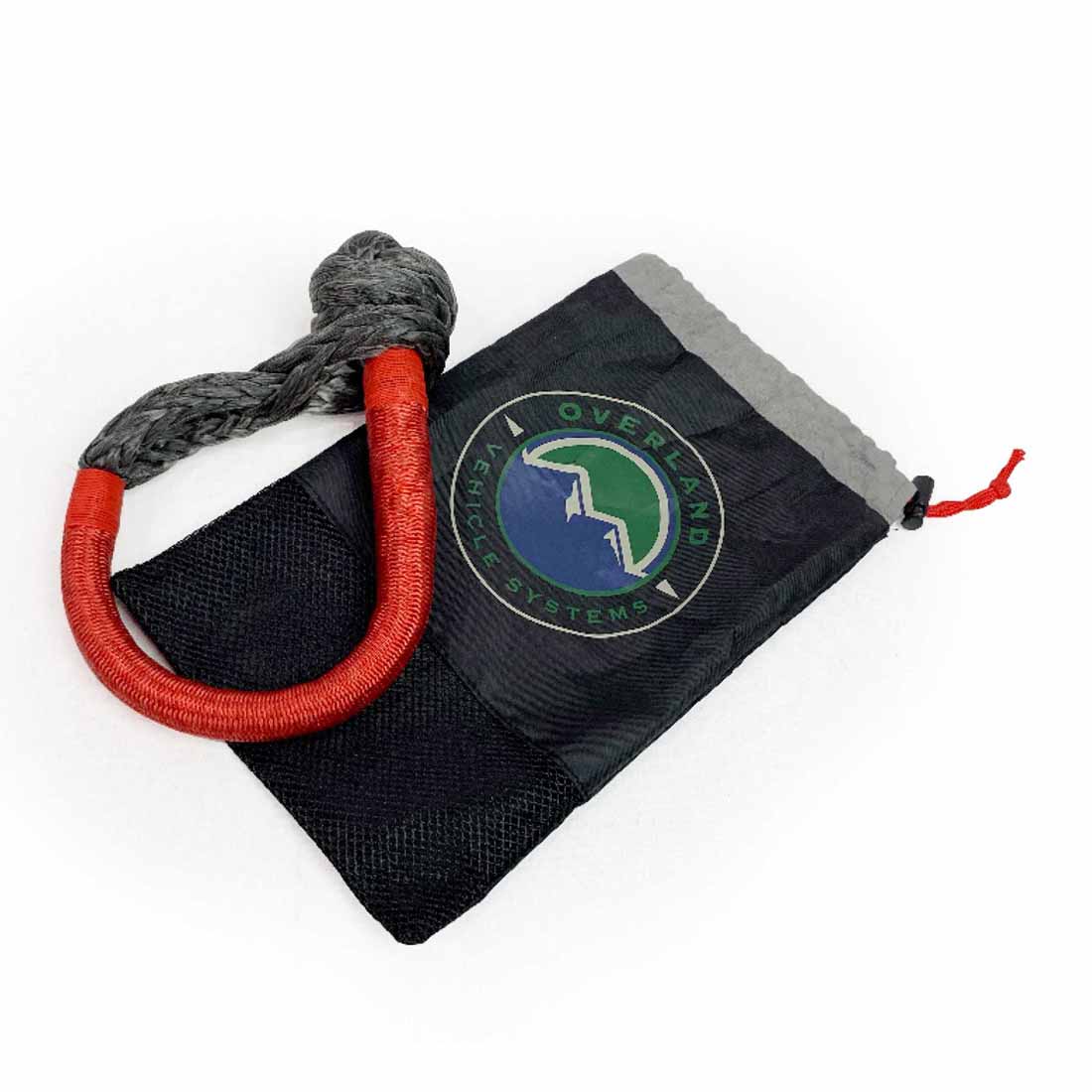 Overland Vehicle Systems 5/8 inch soft shackle with abrasion sleeve and storage bag