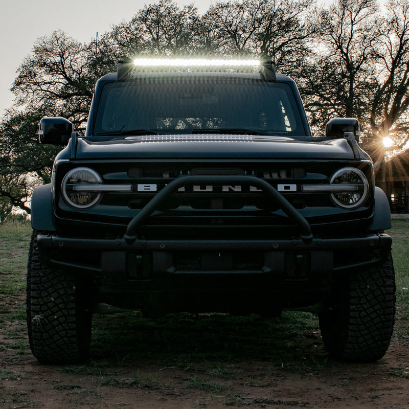 RIGID Roof Rack Light Kit with 40 in. SR-Series Spot/Flood Combo Bar, fits Ford Bronco