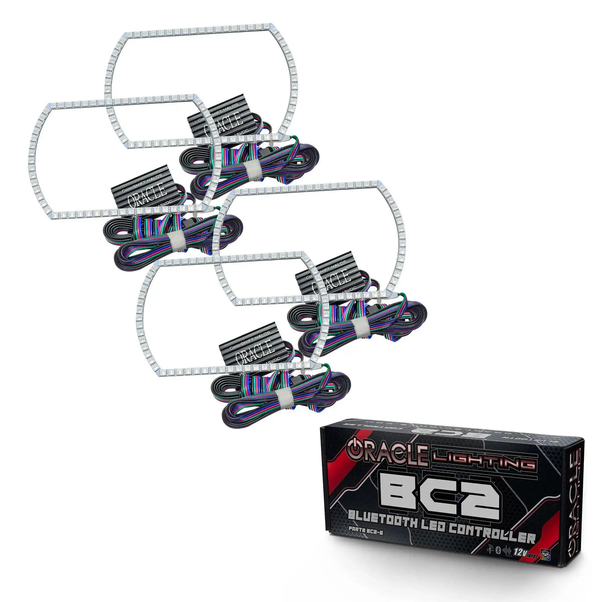 ORACLE Lighting 2007-2013 Chevrolet Silverado LED Headlight Halo Kit - Square Style – view 2