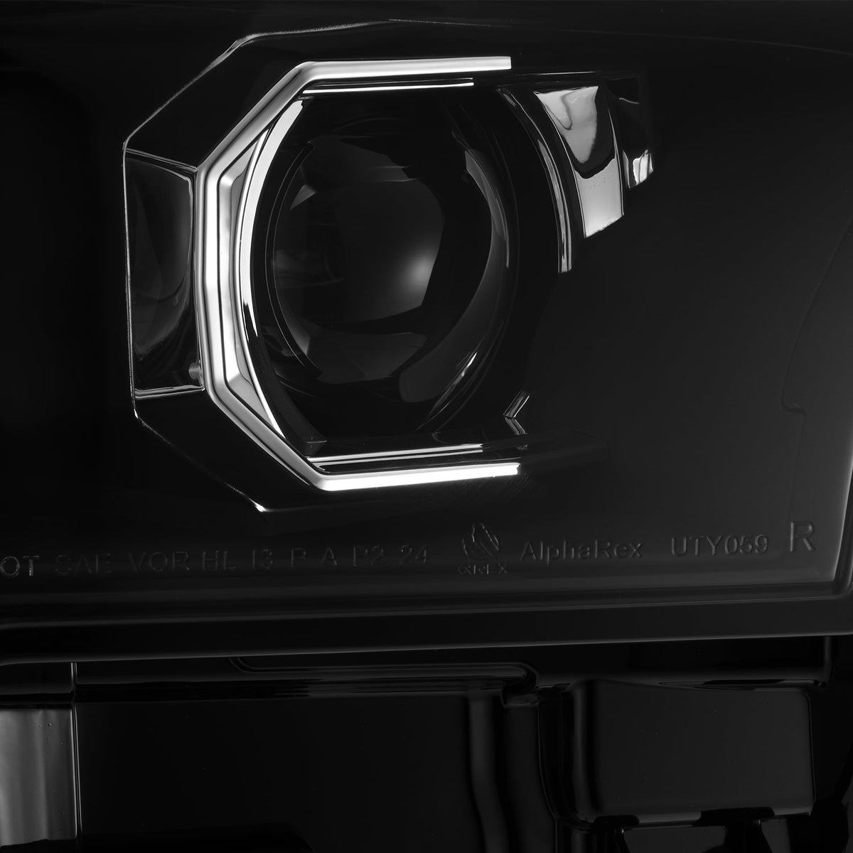 AlphaRex LUXX-Series LED Projector Headlights for Toyota Tacoma / Toyota 4Runner - Black