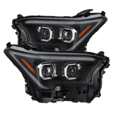 AlphaRex LUXX-Series LED Projector Headlights for Toyota Tacoma / Toyota 4Runner - Black