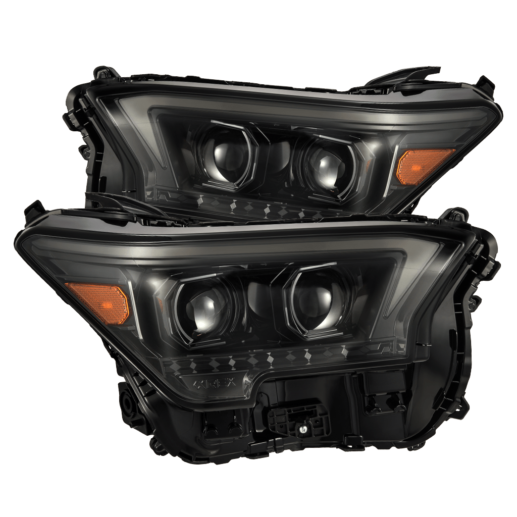 AlphaRex OG-Style LUXX-Series LED Projector Headlights for Toyota Tacoma / Toyota 4Runner - Alpha-Black