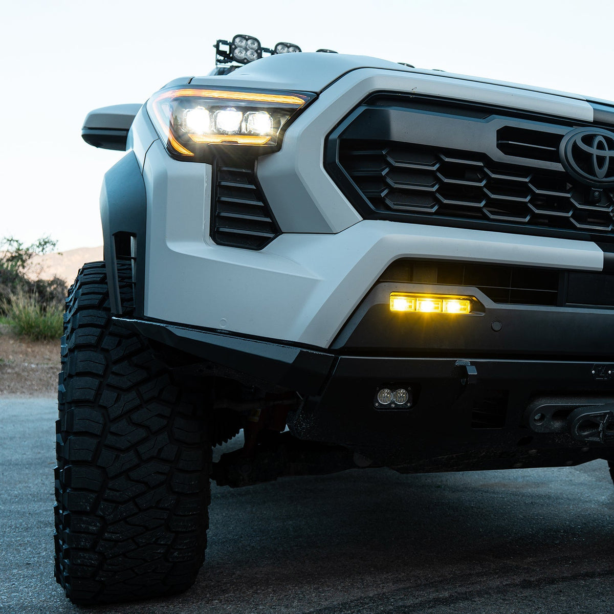 AlphaRex DoubleTap Dual-Color LED Projector Fog Lights with Sequential Turn for Toyota Tacoma / Toyota Tundra