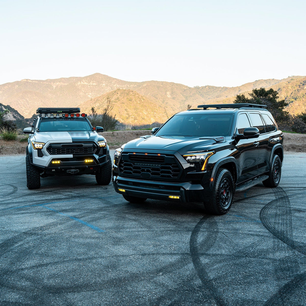 AlphaRex DoubleTap Dual-Color LED Projector Fog Lights with Sequential Turn for Toyota Tacoma / Toyota Tundra