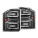 AlphaRex NOVA-Series Prismatic LED Tail Lights for Toyota Land Cruiser - Black Clear