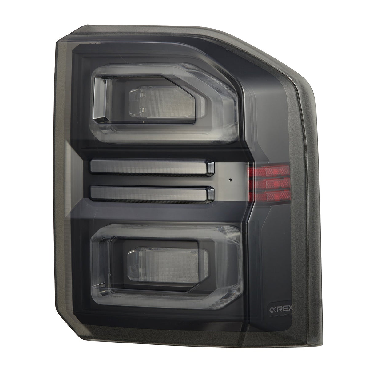 AlphaRex NOVA-Series Prismatic LED Tail Lights for Toyota Land Cruiser - Black Smoke