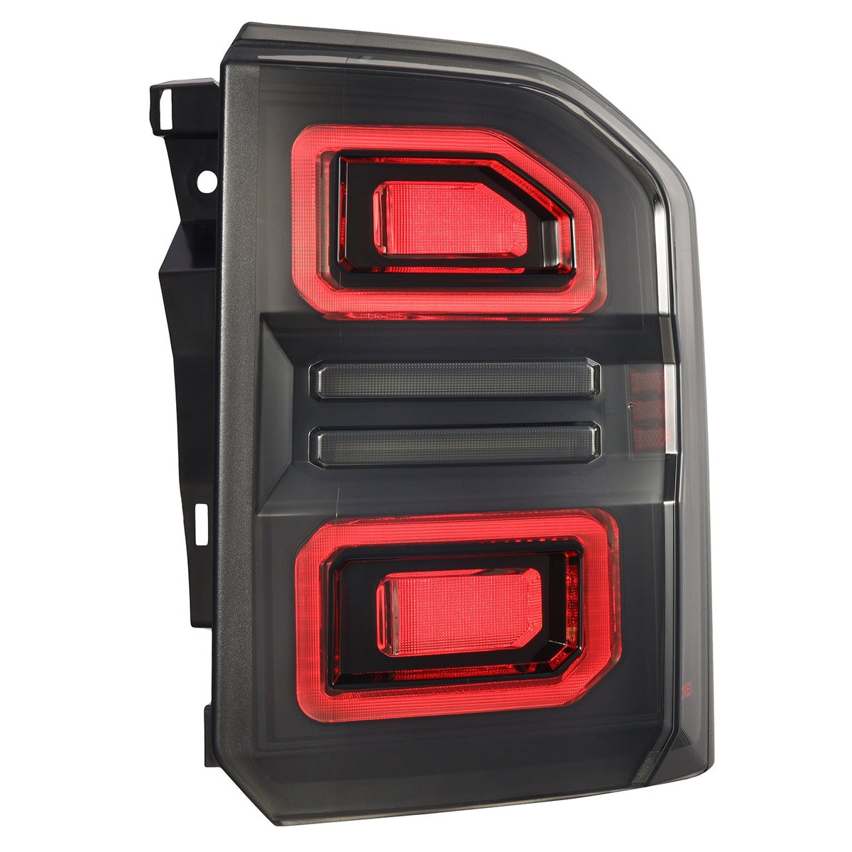 AlphaRex NOVA-Series Prismatic LED Tail Lights for Toyota Land Cruiser - Black Smoke