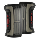 AlphaRex NOVA-Series Prismatic LED Tail Lights for Toyota Tacoma - Black Smoke