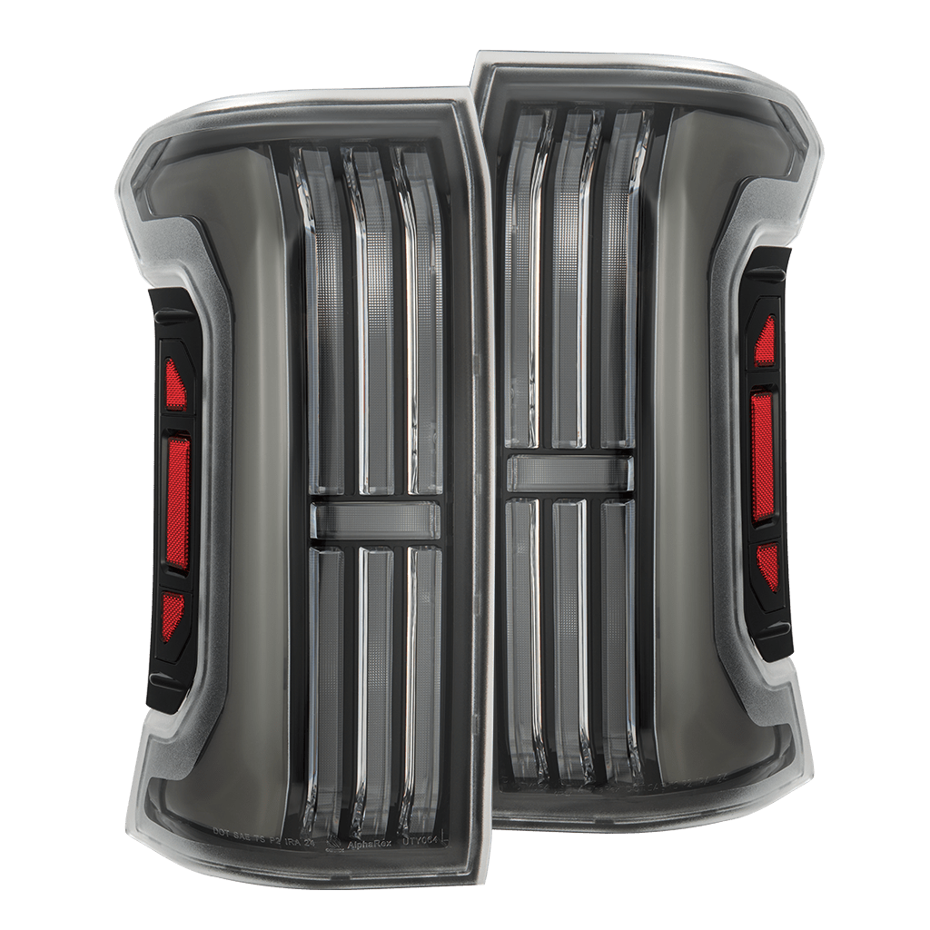 AlphaRex NOVA-Series Prismatic LED Tail Lights for Toyota Tacoma - Black Clear