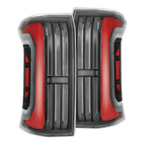 AlphaRex NOVA-Series Prismatic LED Tail Lights for Toyota Tacoma - Black Red