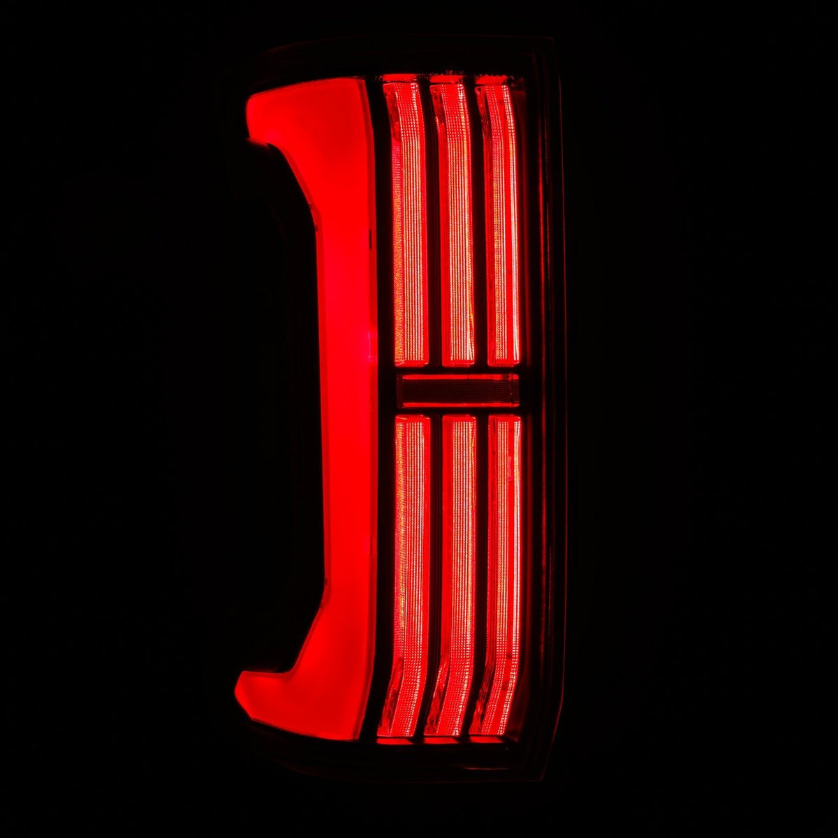 AlphaRex NOVA-Series Prismatic LED Tail Lights for Toyota Tacoma - Black Red