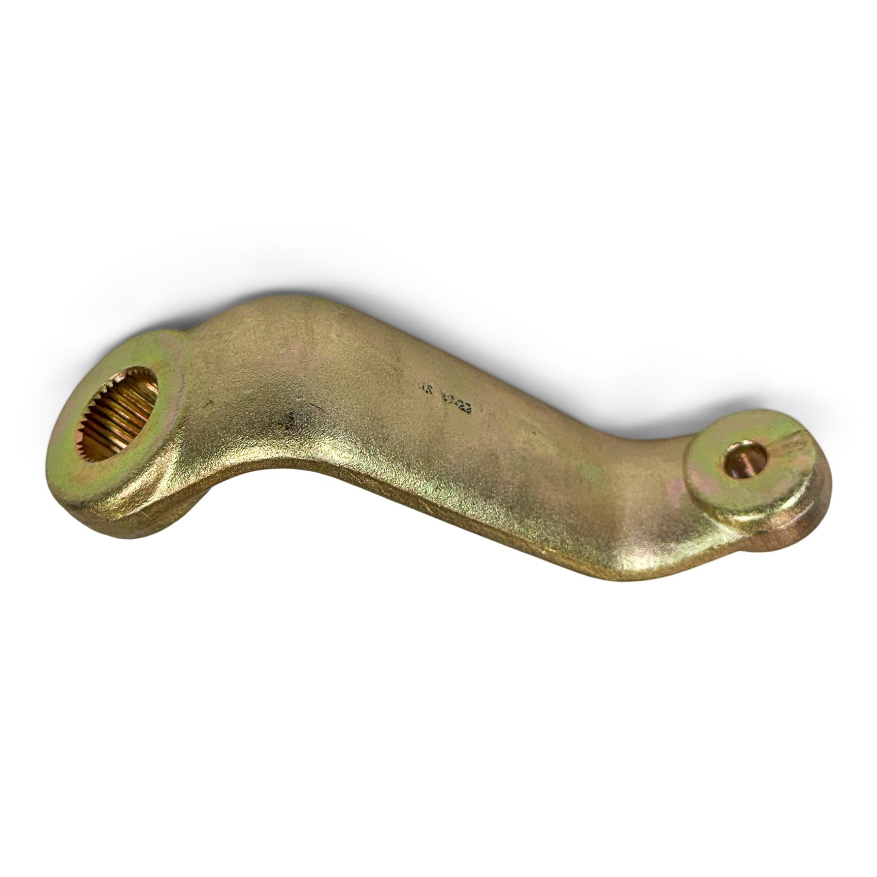 Gold metal pitman arm steering component for off-road vehicle suspension upgrade