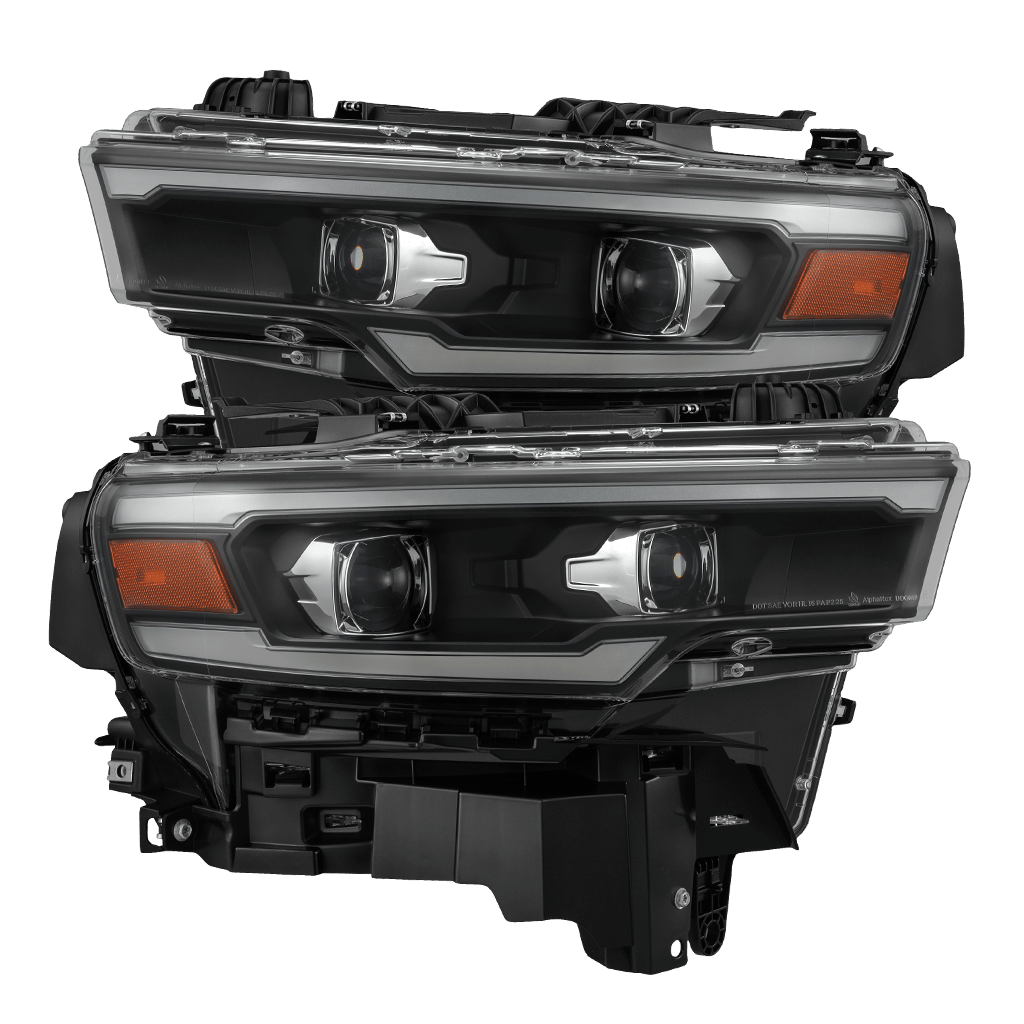 AlphaRex LUXX-Series LED Projector Headlights for Ram 1500 - Black