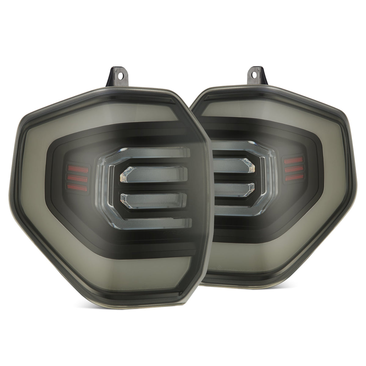 AlphaRex NOVA-Series Prismatic LED Tail Lights for Toyota 4Runner - Black Smoke