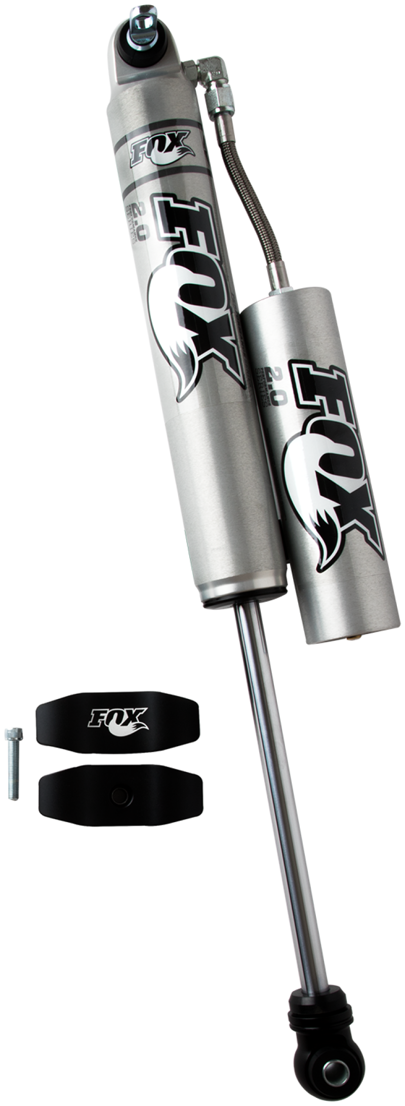 FOX 2.0 Performance Series Remote Reservoir Rear Shock (1.5-3.5 in. Lift), fits Jeep Wrangler