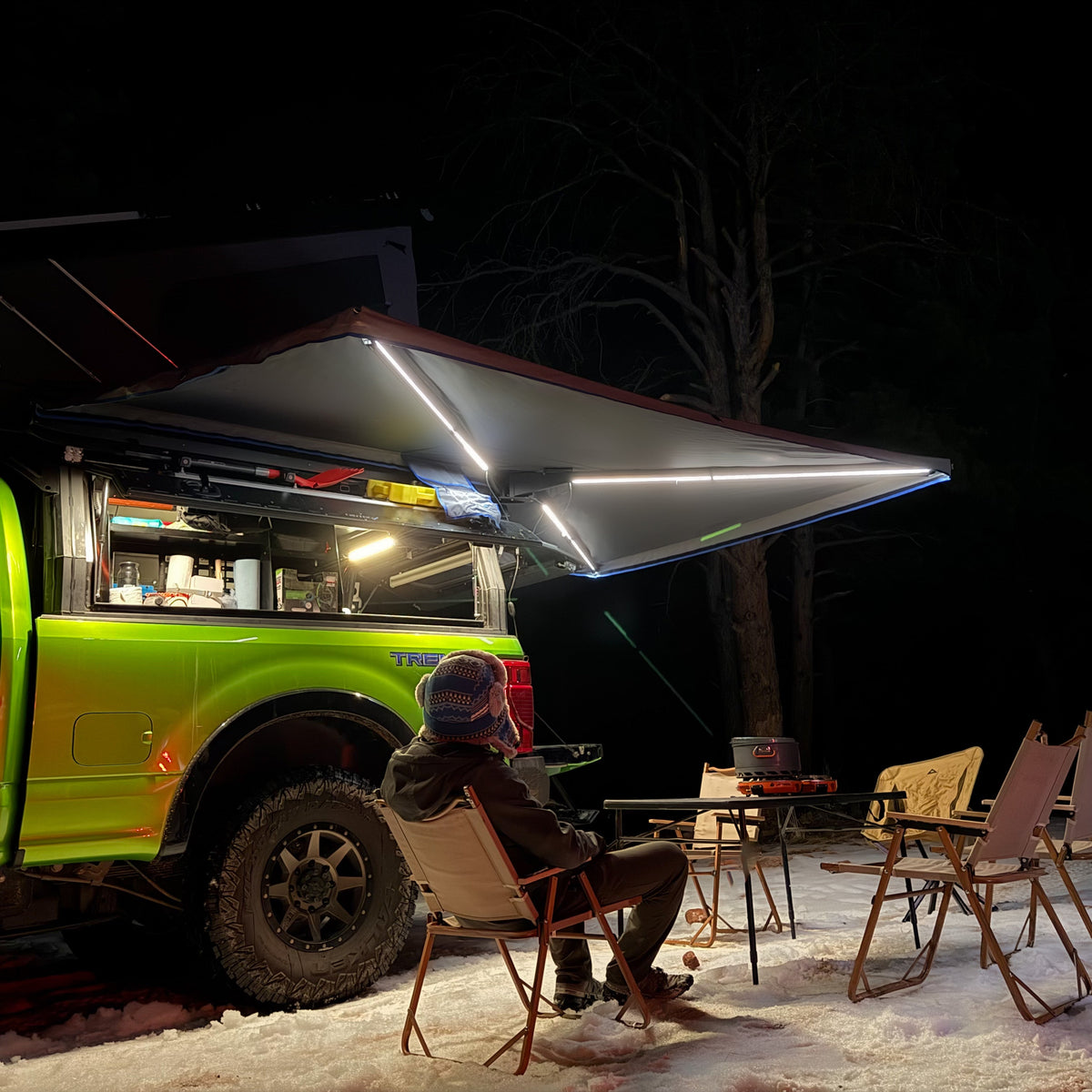 Dirtbox Overland Freestanding 270 Degree Awning for trucks, universal fit