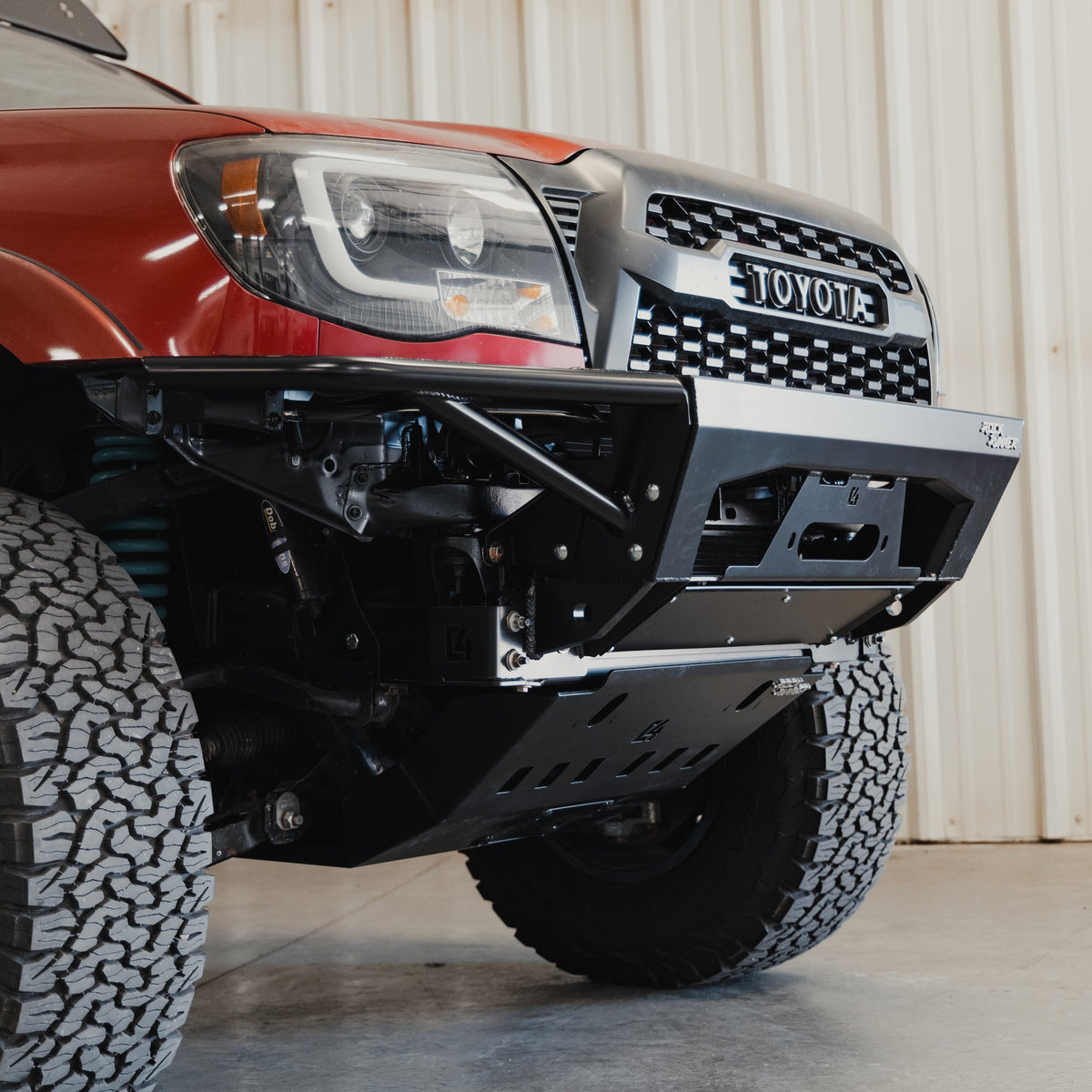 C4 Fabrication Tacoma Rock Runner Front Skid Plate w/ Cross Member Delete / 2nd Gen / 2005-2015
