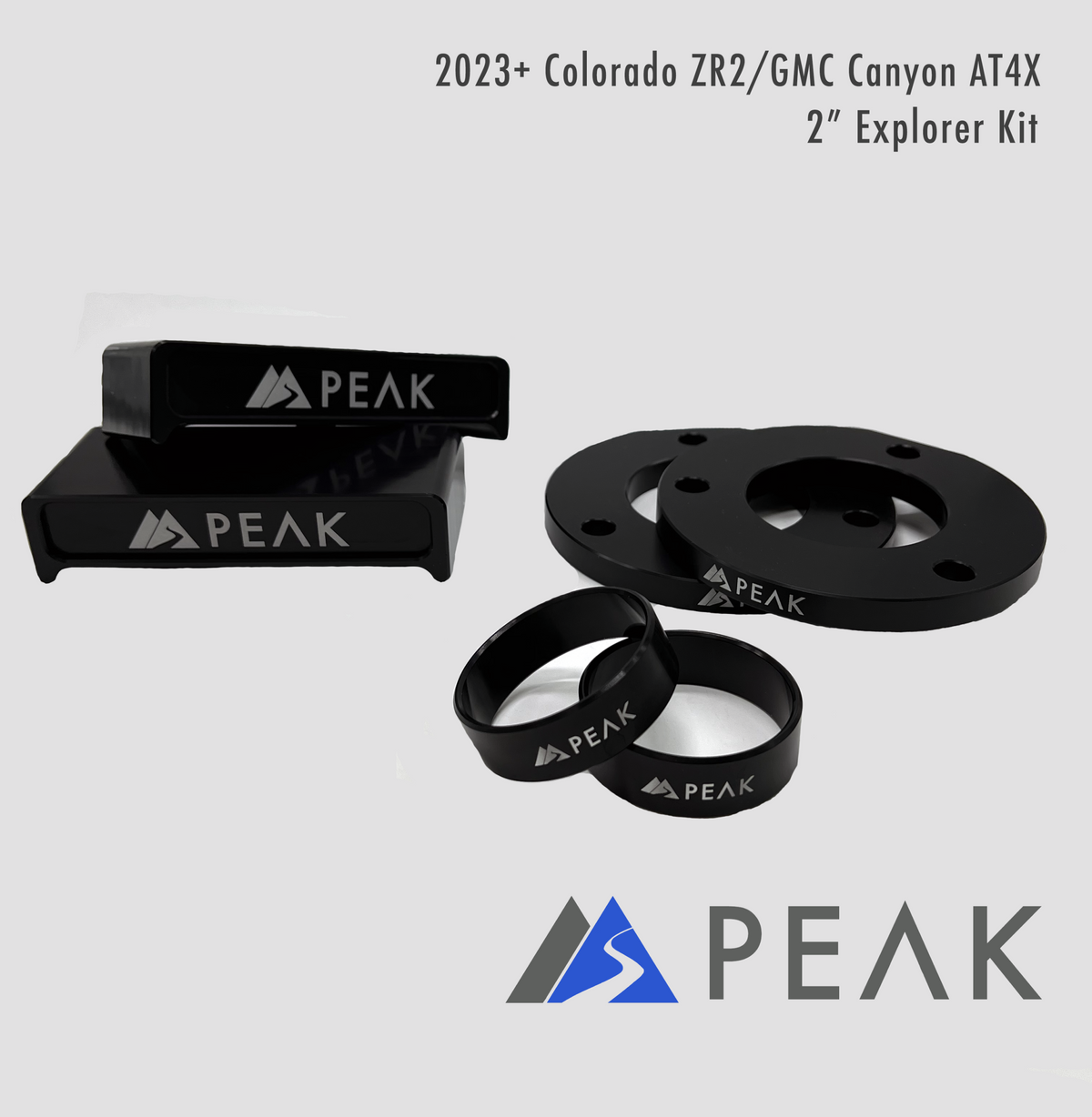 Peak Suspension 2023+ Colorado ZR2/Canyon AT4X 2" Explorer Kit for 2023+ Chevy Colorado / GMC Canyon