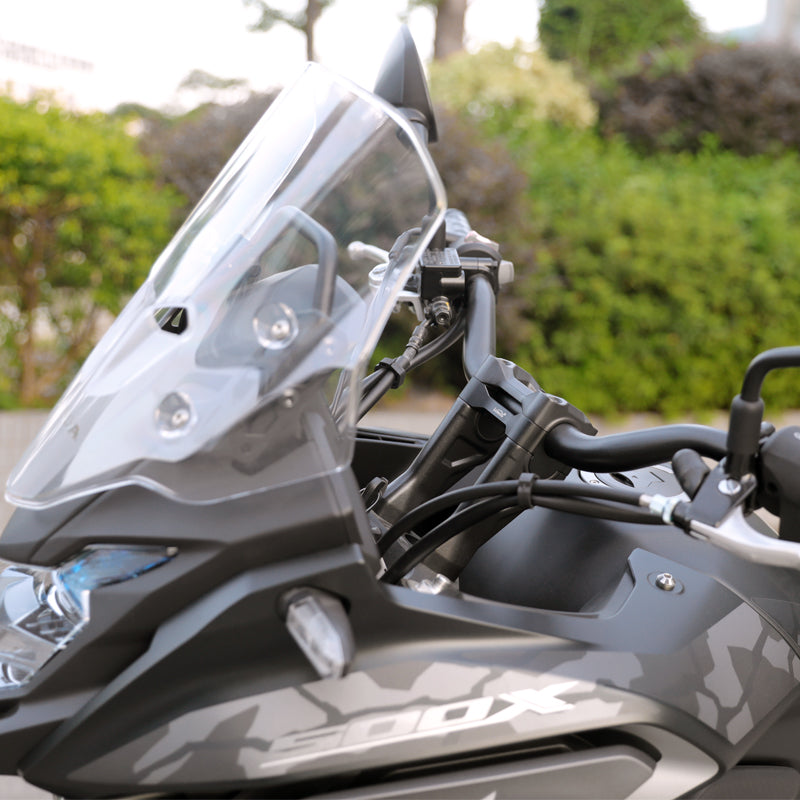 LOBOO Handlebar Risers for Honda CB500X (2019-on) / NX400 (2024-on) – 0.78 in CNC Aluminum Bar Riser Kit, Black Anodized Finish