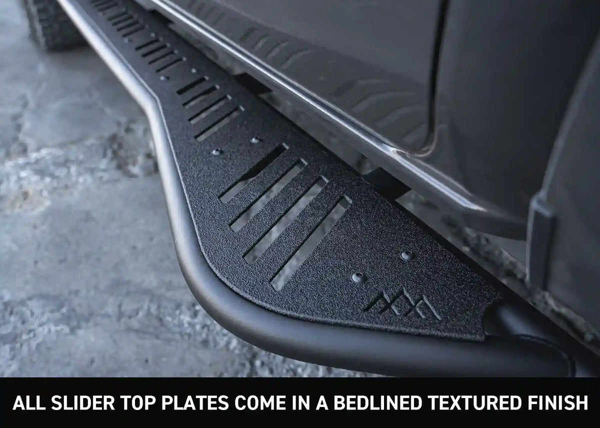 2nd-3rd-gen-toyota-tacoma-rock-sliders-textured-finish - NVMOS