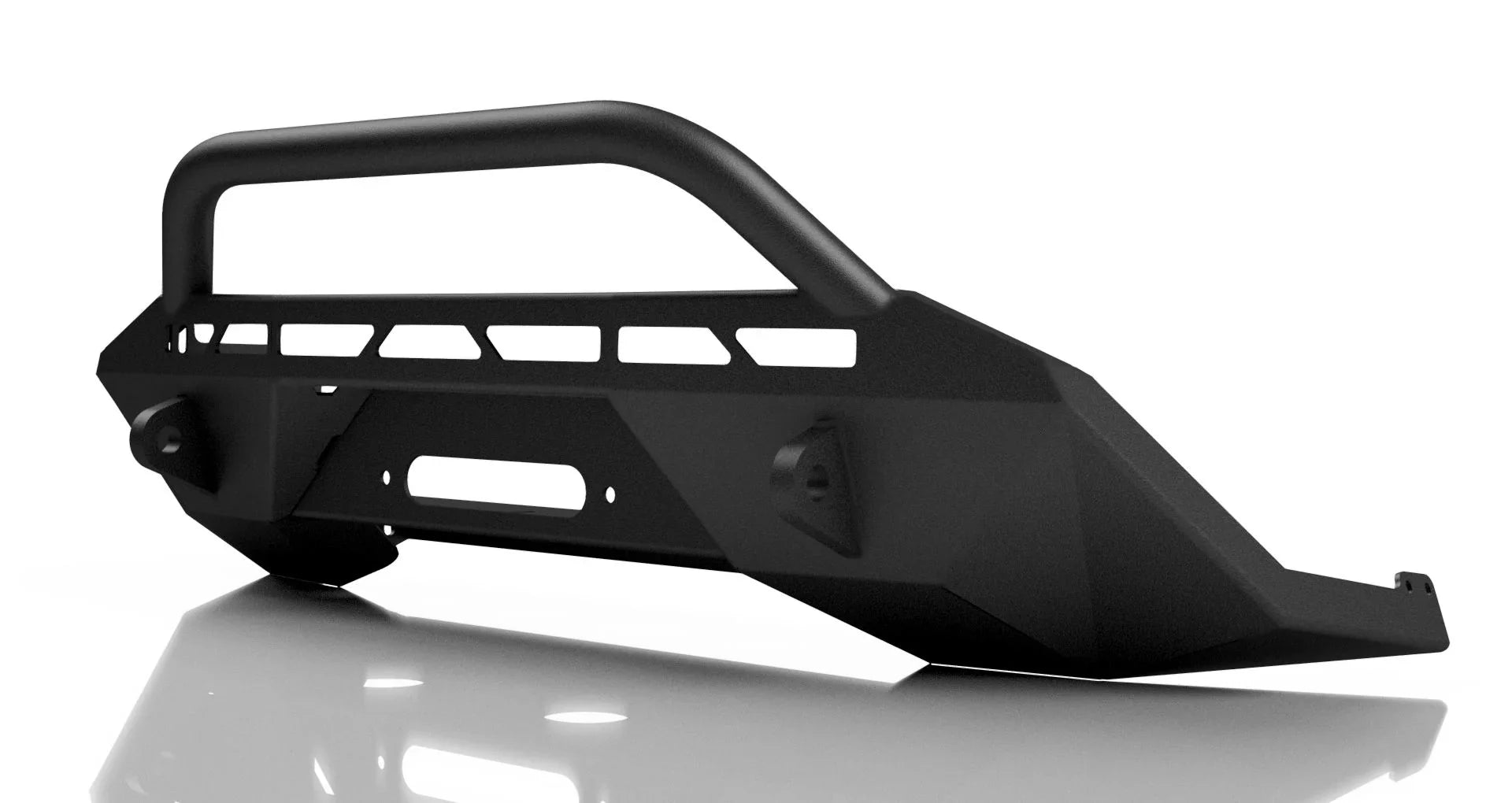 2021 Chevy Colorado off-road steel covert front bumper with grille guard, matte black finish