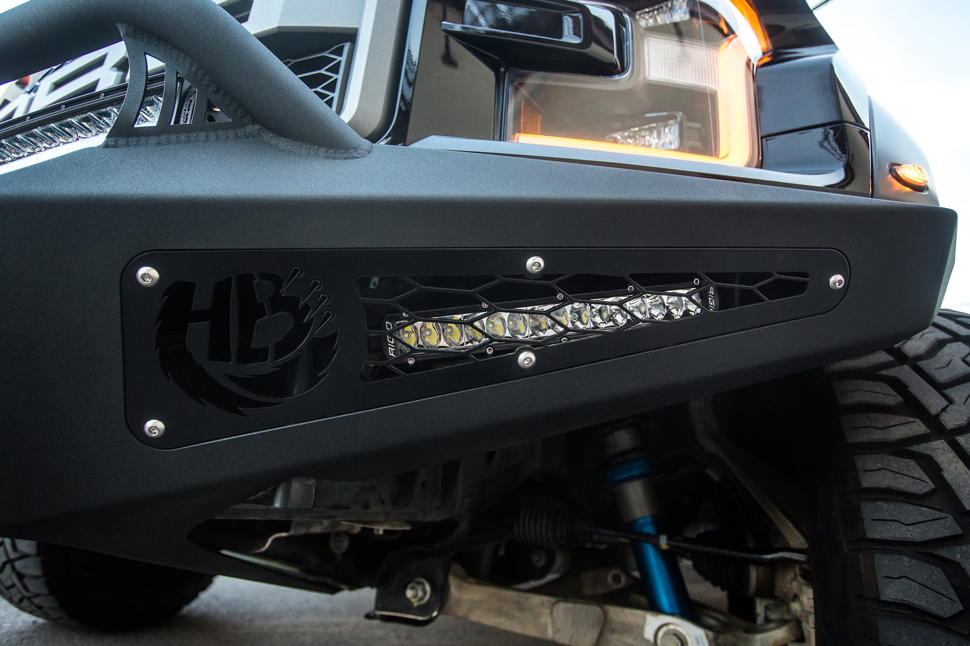 2nd-gen-ford-raptor-honeybadger-winch-front-bumper - NVMOS