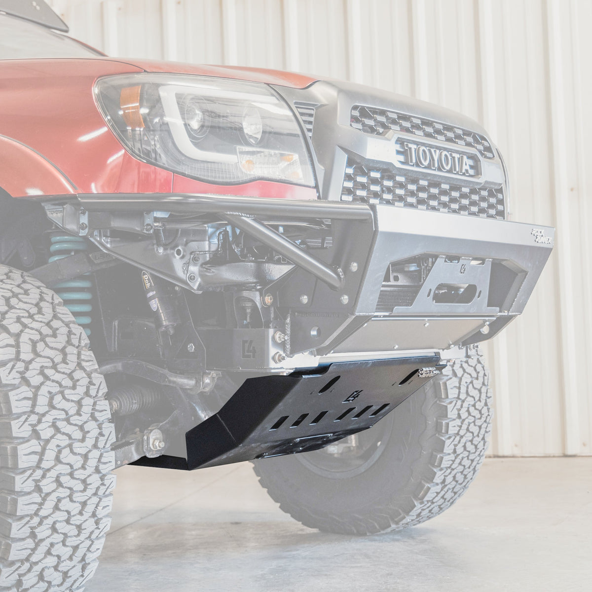 C4 Fabrication Tacoma Rock Runner Front Skid Plate w/ Cross Member Delete / 2nd Gen / 2005-2015