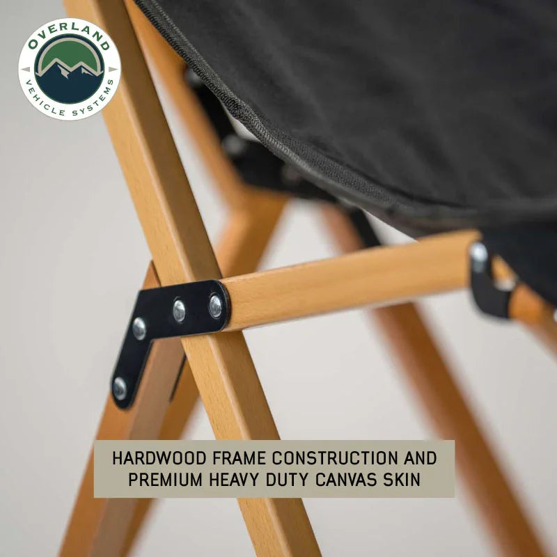Kick It Camp Chair Wood Base & Storage Bag Overland Vehicle Systems