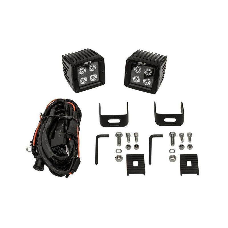 Westin HyperQ LED Auxiliary Lights, 3 in. Cube Flood