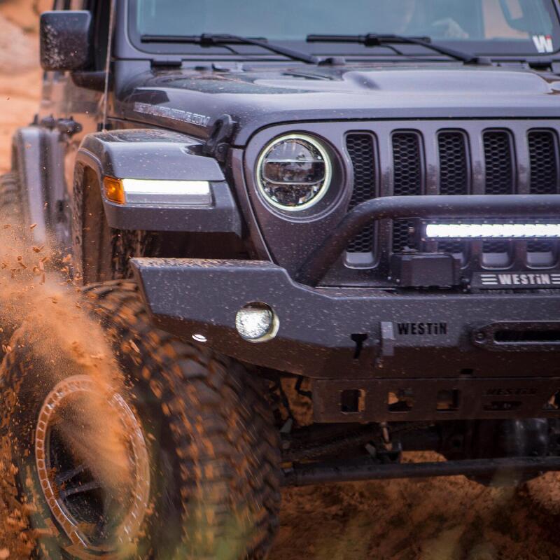 Westin WJ2 Full Width Front Bumper with Bull Bar, fits Jeep Wrangler