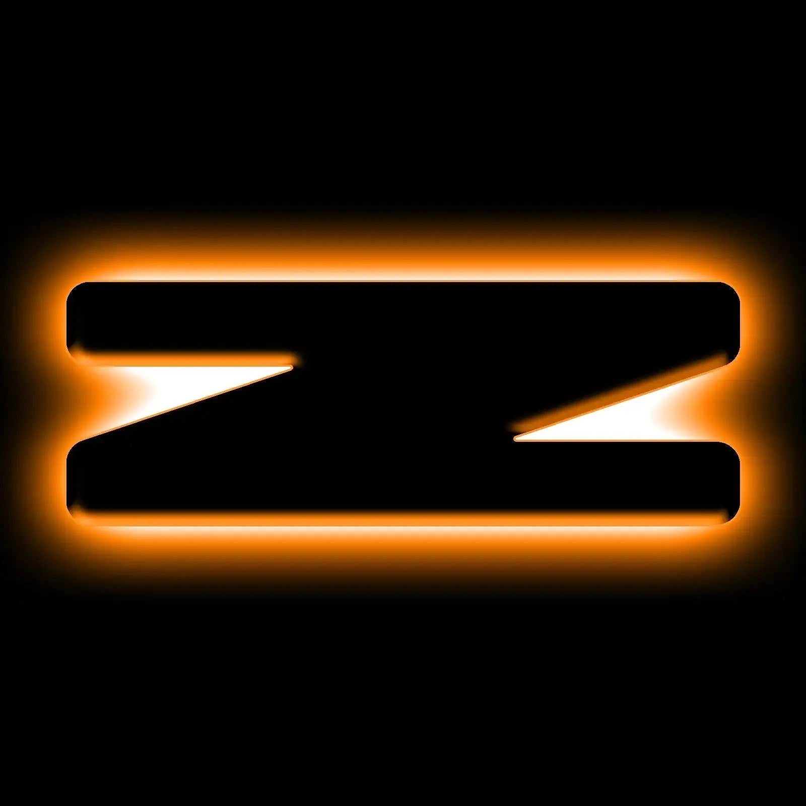 Z shape emblem with amber LED backlight for off-road vehicle customization