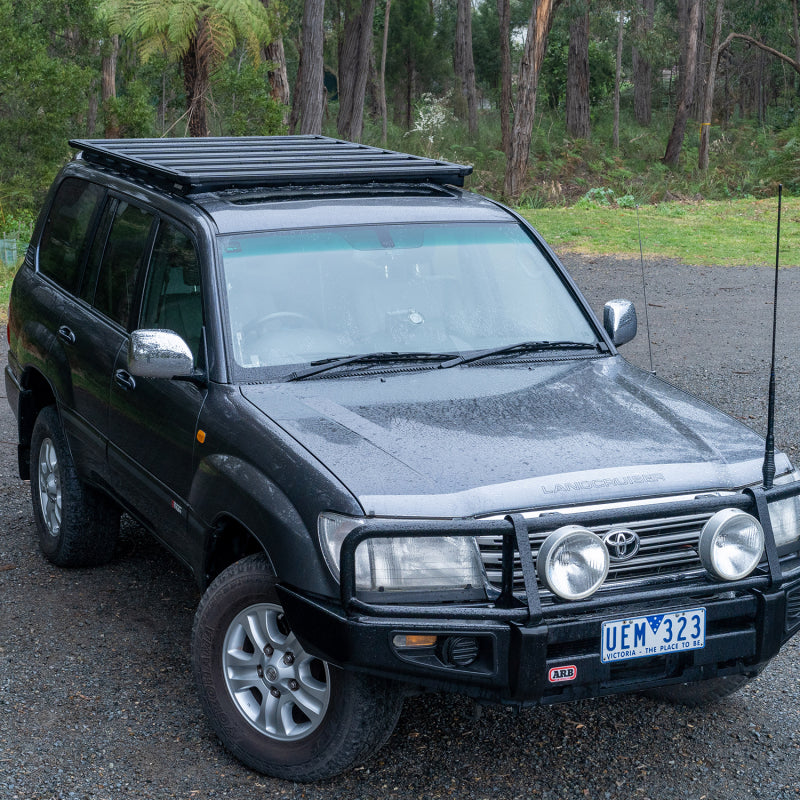 ARB BASE Flat Rack 72 x 51 in. with Mount Kit and Wind Deflector, fits Toyota Land Cruiser