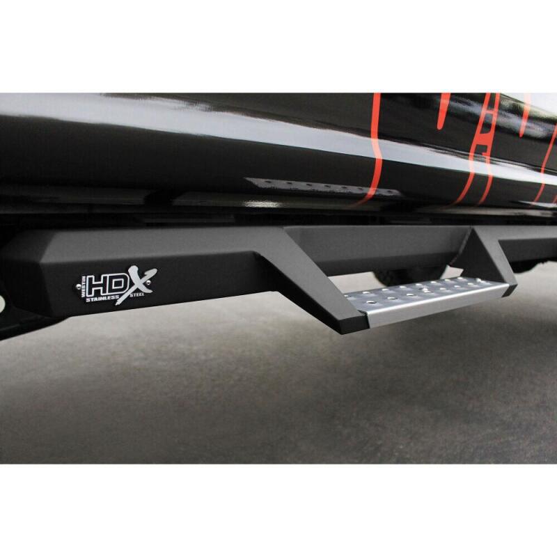 Westin HDX Stainless Drop W2W Nerf Step Bars, Crew Cab, 6.75 ft. Bed, SRW, fits Ford F-250/F-350 Super Duty