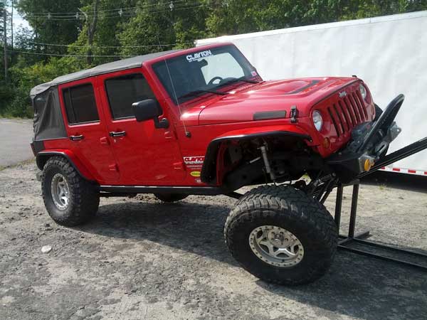 Clayton Off Road adjustable front heim joint track bar for Jeep Wrangler JK