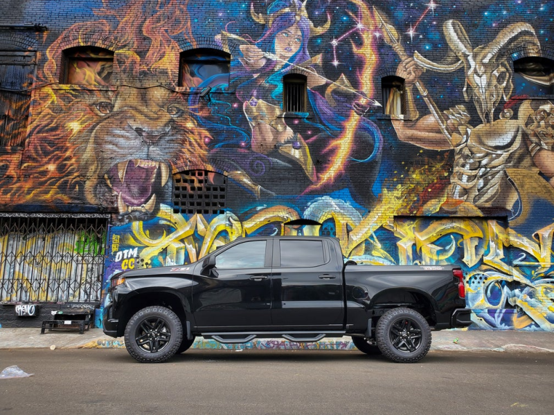 Body Armor 4x4 Ambush Side Steps, Crew Cab, Black, fits Chevy Silverado 1500