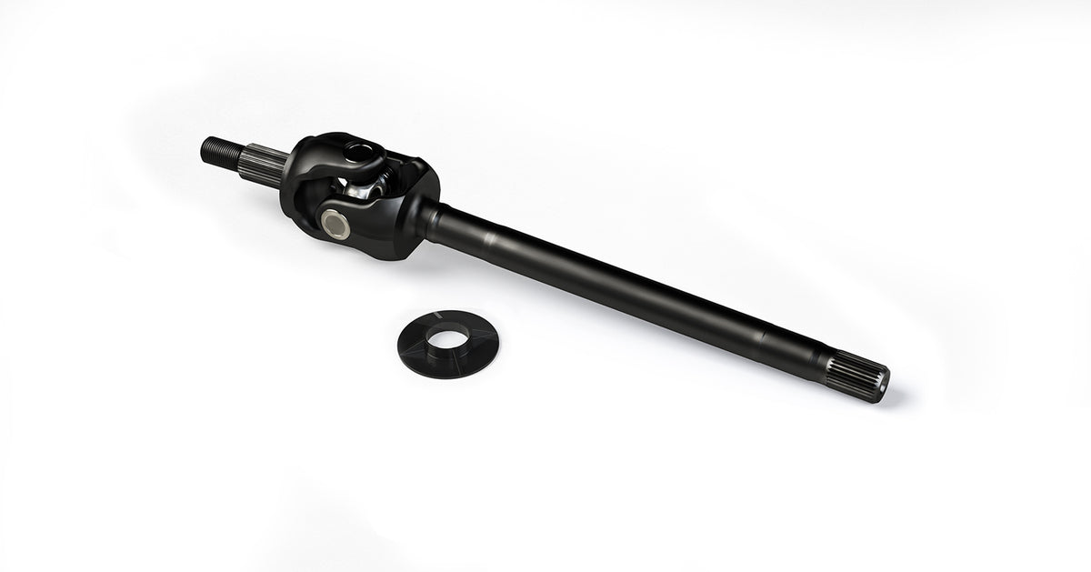 TeraFlex Tera44 Front Axle Shaft with Outer Stub & Rubicon U-Joint - Wide Left - 30-Spline for Jeep Wrangler JK