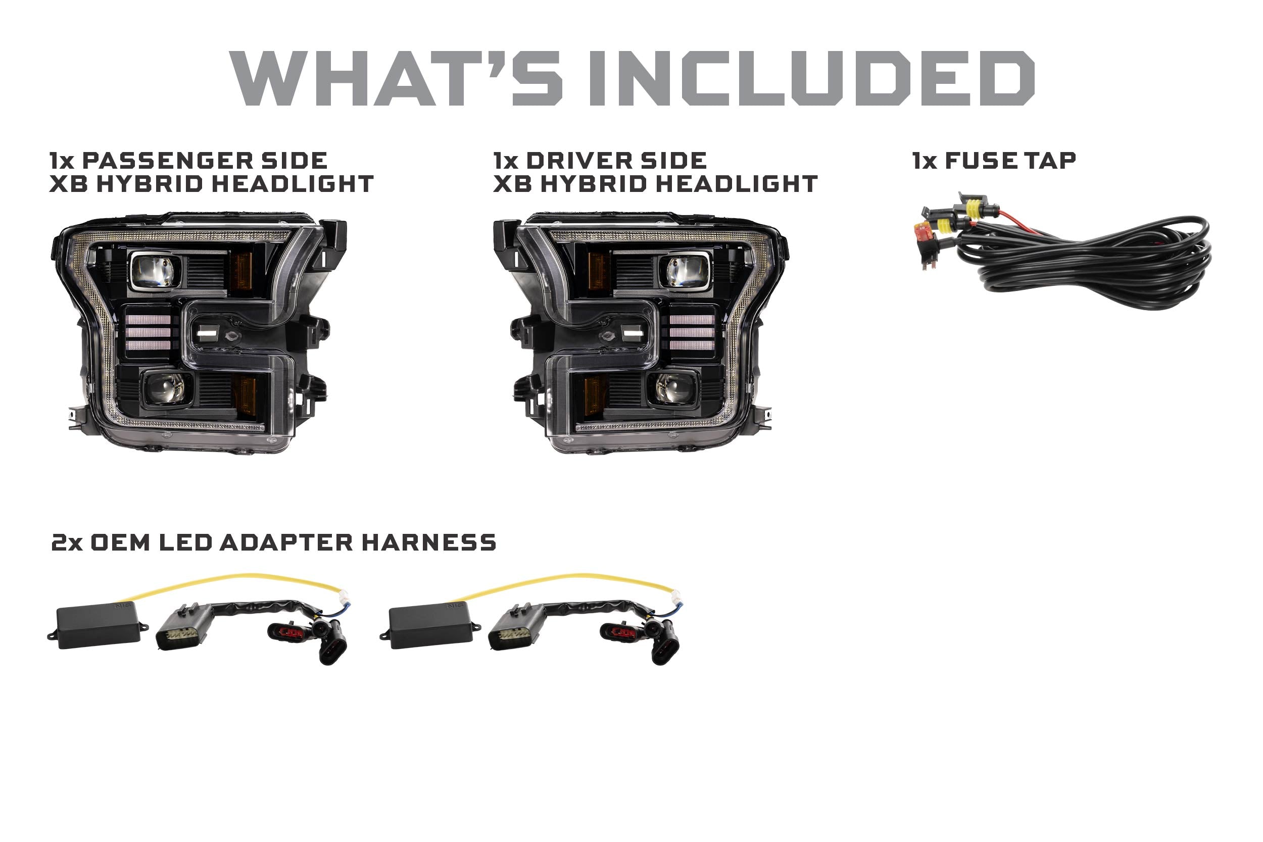 Morimoto Ford F-150 (15-17) XB Hybrid LED Headlights