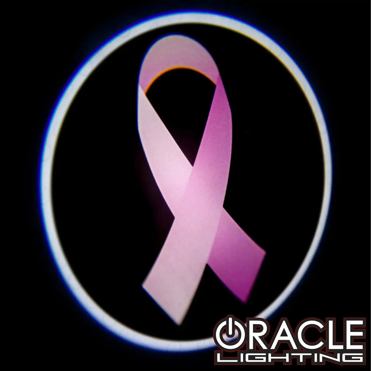 ORACLE pink ribbon breast cancer GOBO LED door light projector for universal fit